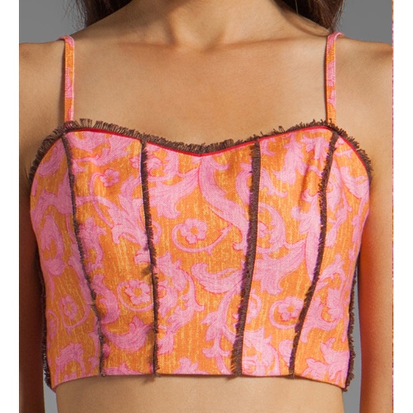 Instant Crush Bustier Bralette Boho Fringe CropTop - Picture 8 of 8